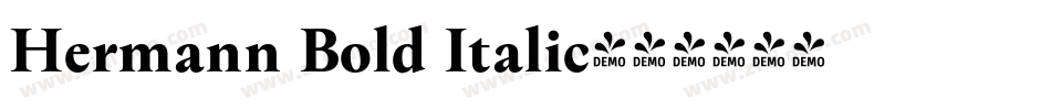 Hermann Bold Italic字体转换